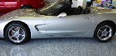 Photo of Corvette on a Tuxedo-Finished Epoxy Floor 