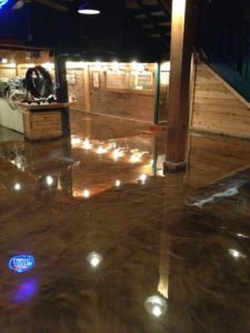 metallic floor