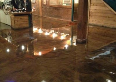 metallic floor