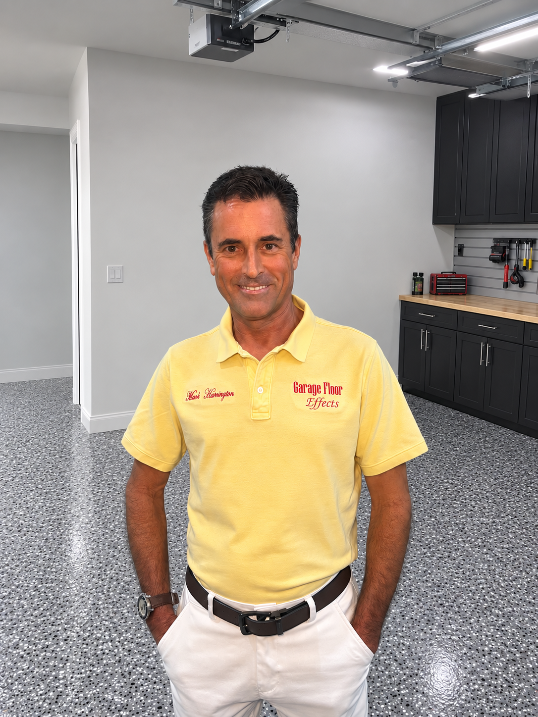Mark Harrington, owner of Garage Floor Effects, Houston TX